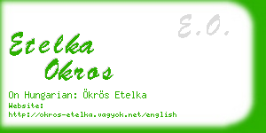 etelka okros business card